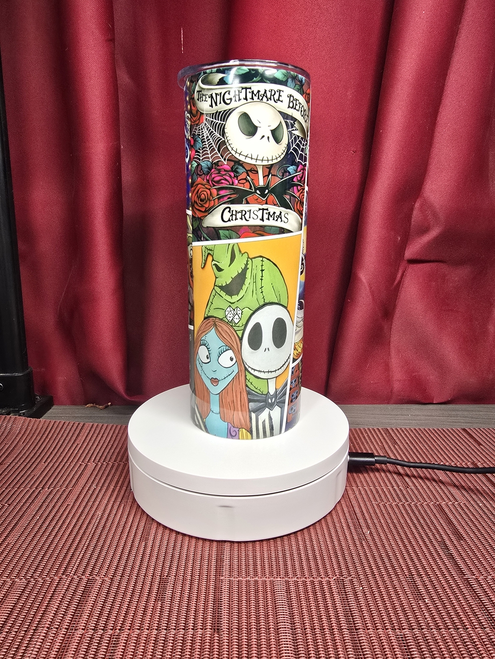 The Nightmare Before Christmas Colorful Character Stainless Drink Tumbler